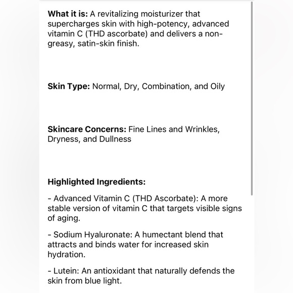 SUNDAY RILEY C.E.O. Afterglow Brightening Vitamin C Moisturizer - Picture 4 of 5